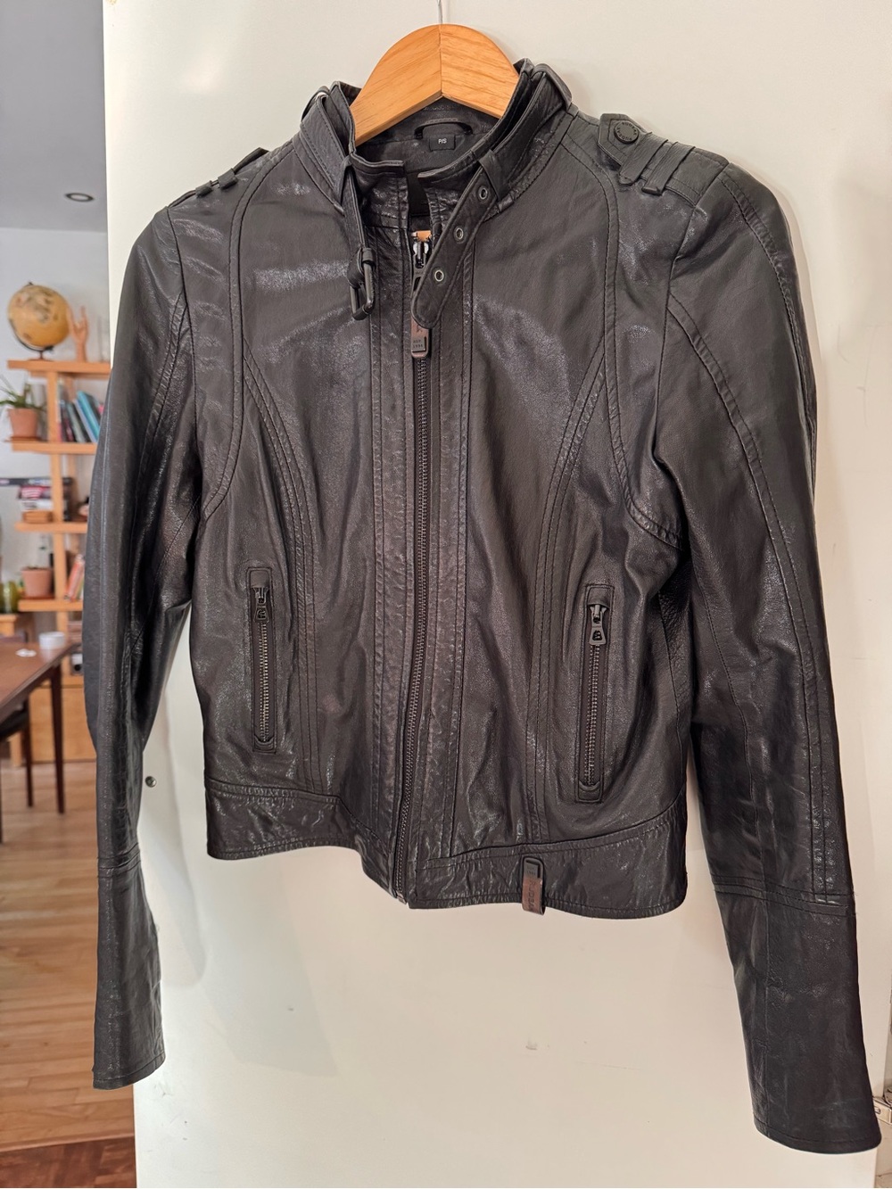 RUDSAK Moto Jacket Black Genuine Leather Small